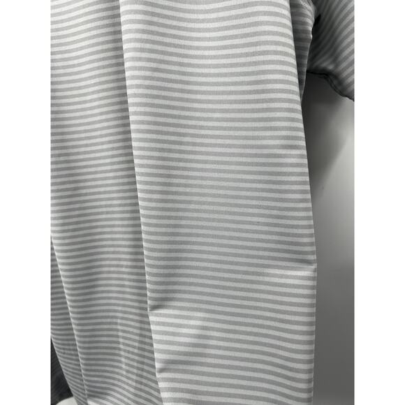 Foot Joy Shirt Mens‎ Large Gray Striped Short Sleeve Collared Golf Polo Top - Picture 5 of 10